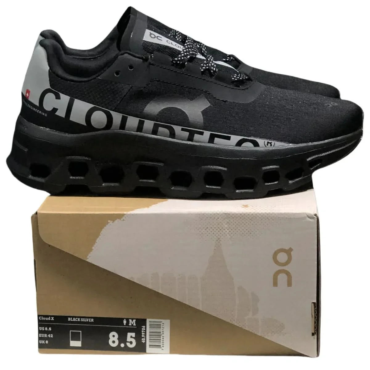 On Cloudmonster Women's Black/Silver