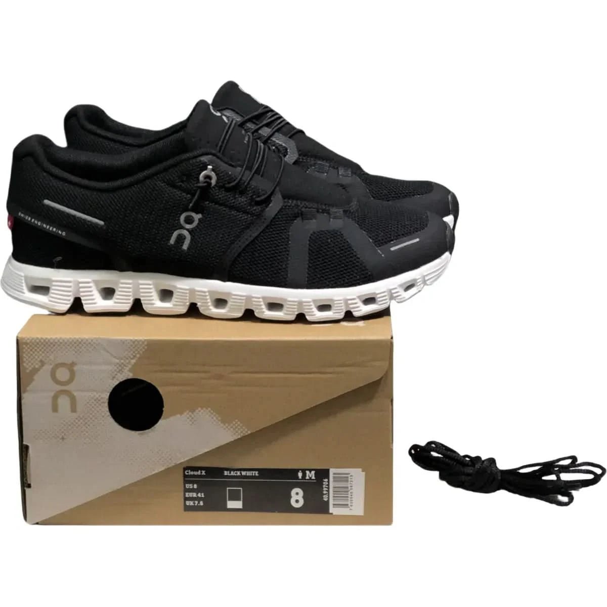 On Cloud 5 Men's Black and white - Onsrunners