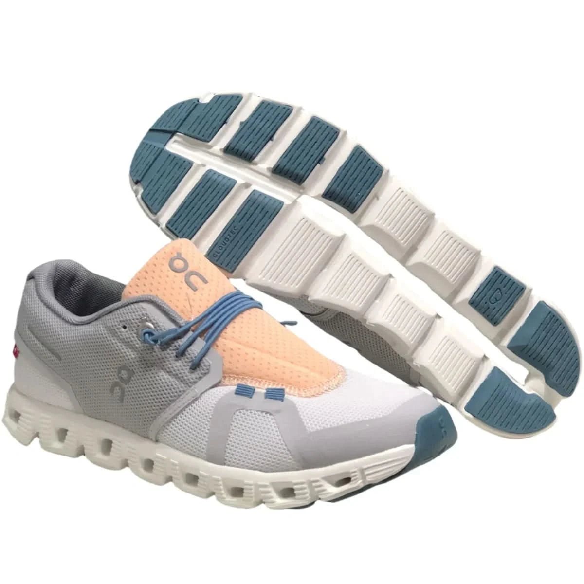 On Cloud 5 Women's Glacier grey/natural white - Onsrunners