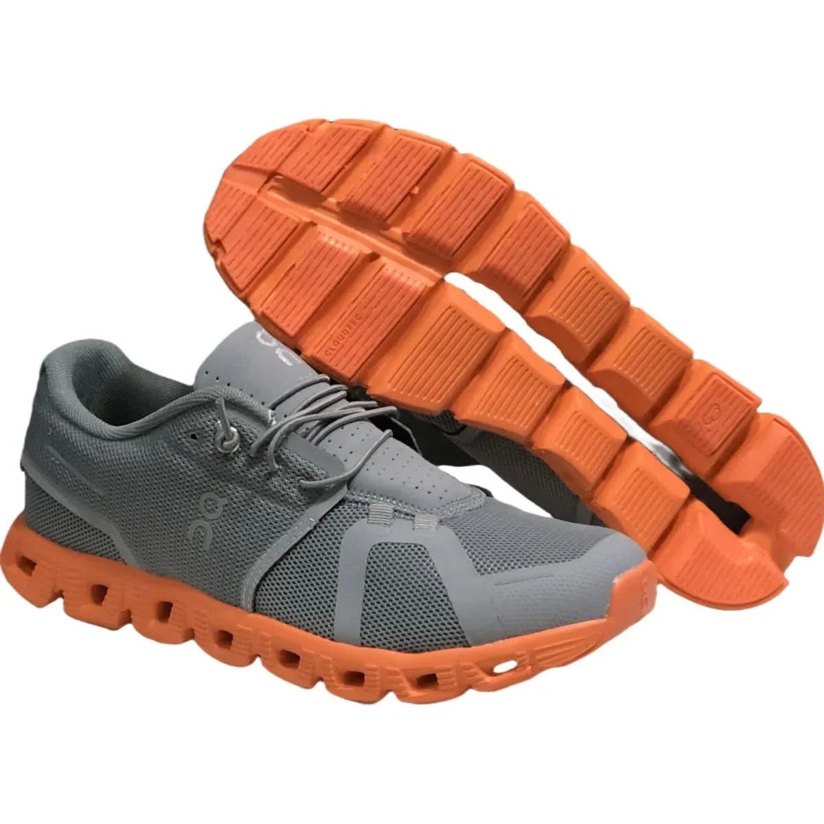 On Cloud 5 Women's Gray Orange/zinc gray burnt orange - Onsrunners