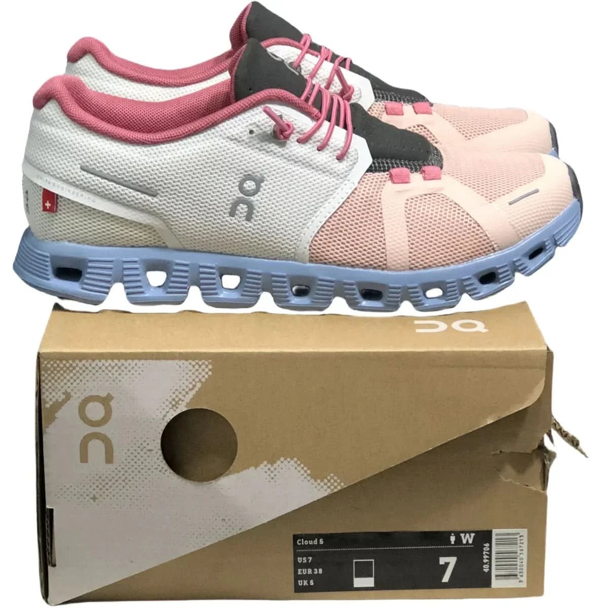 On Cloud 5 Women's Ice white prairie color - Onsrunners
