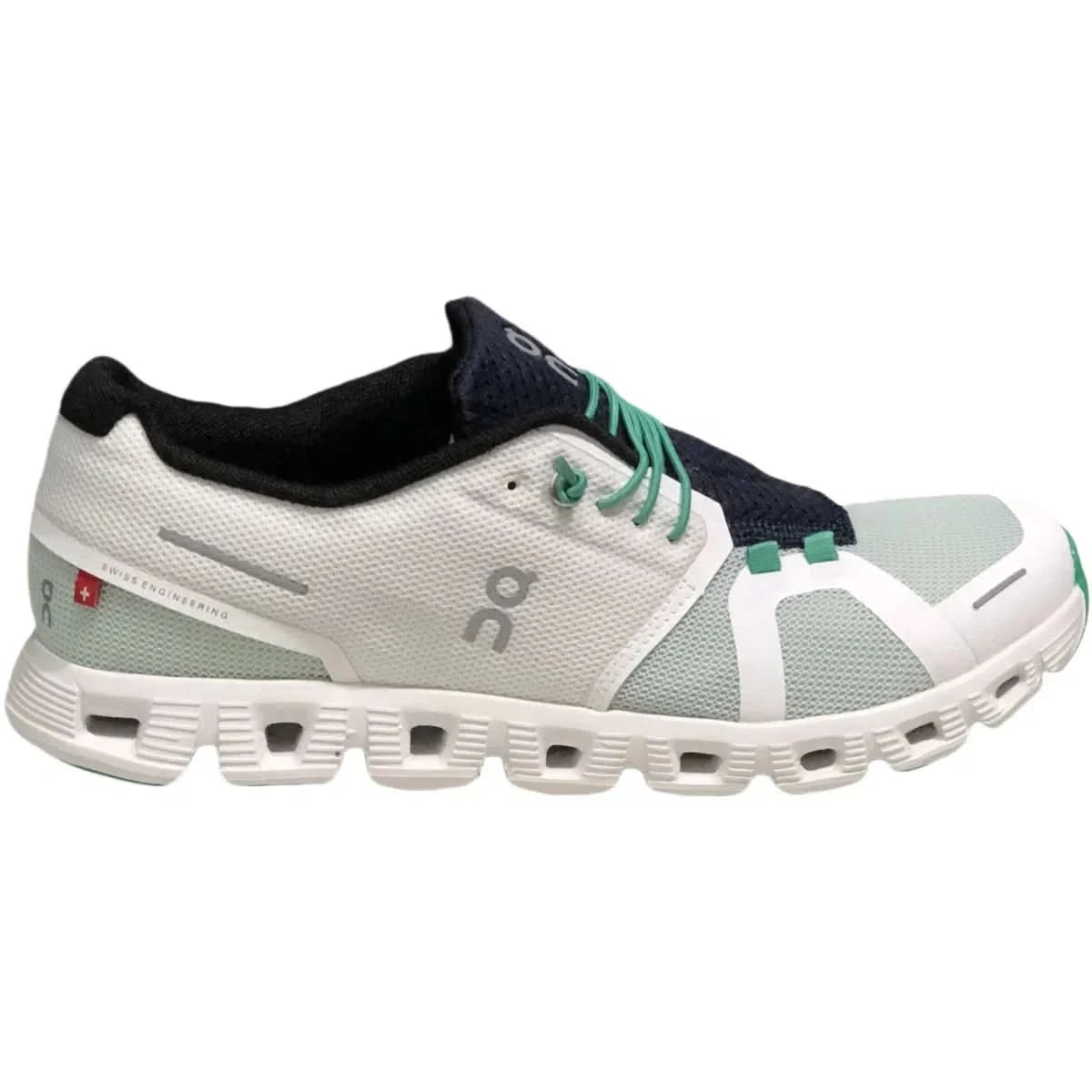 On Cloud 5 Women's White Stream Green - Onsrunners