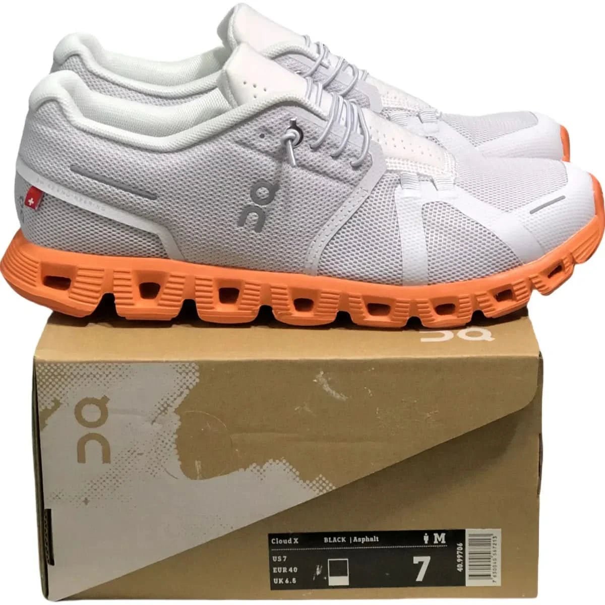 On Cloud 5 Women's White/Orange - Onsrunners