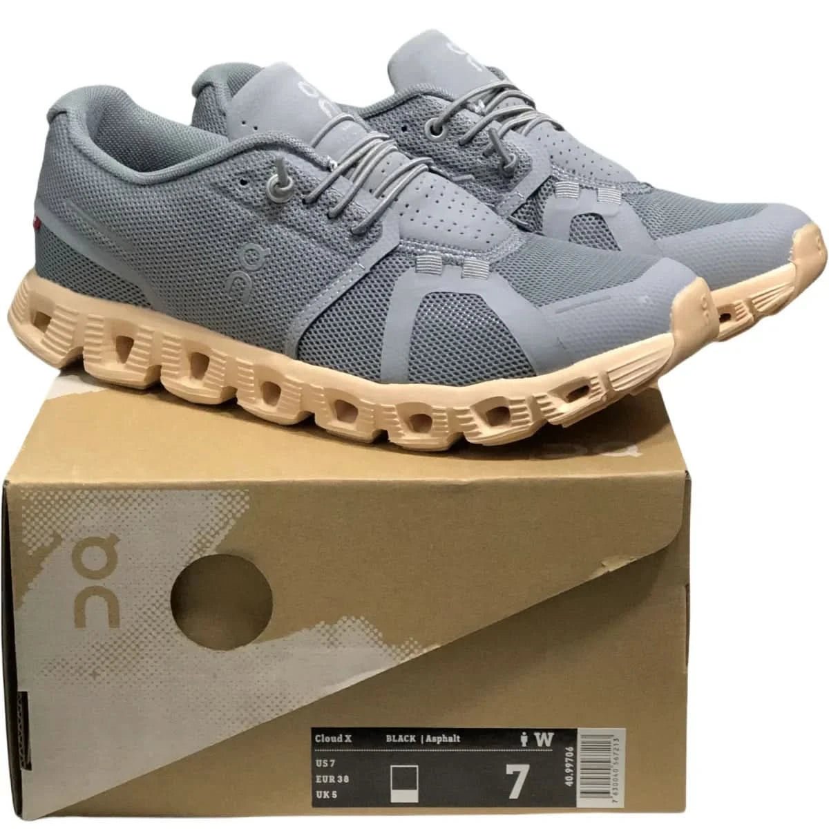 On Cloud 5 Women's Zinc Ash Shell Pcwder - Onsrunners
