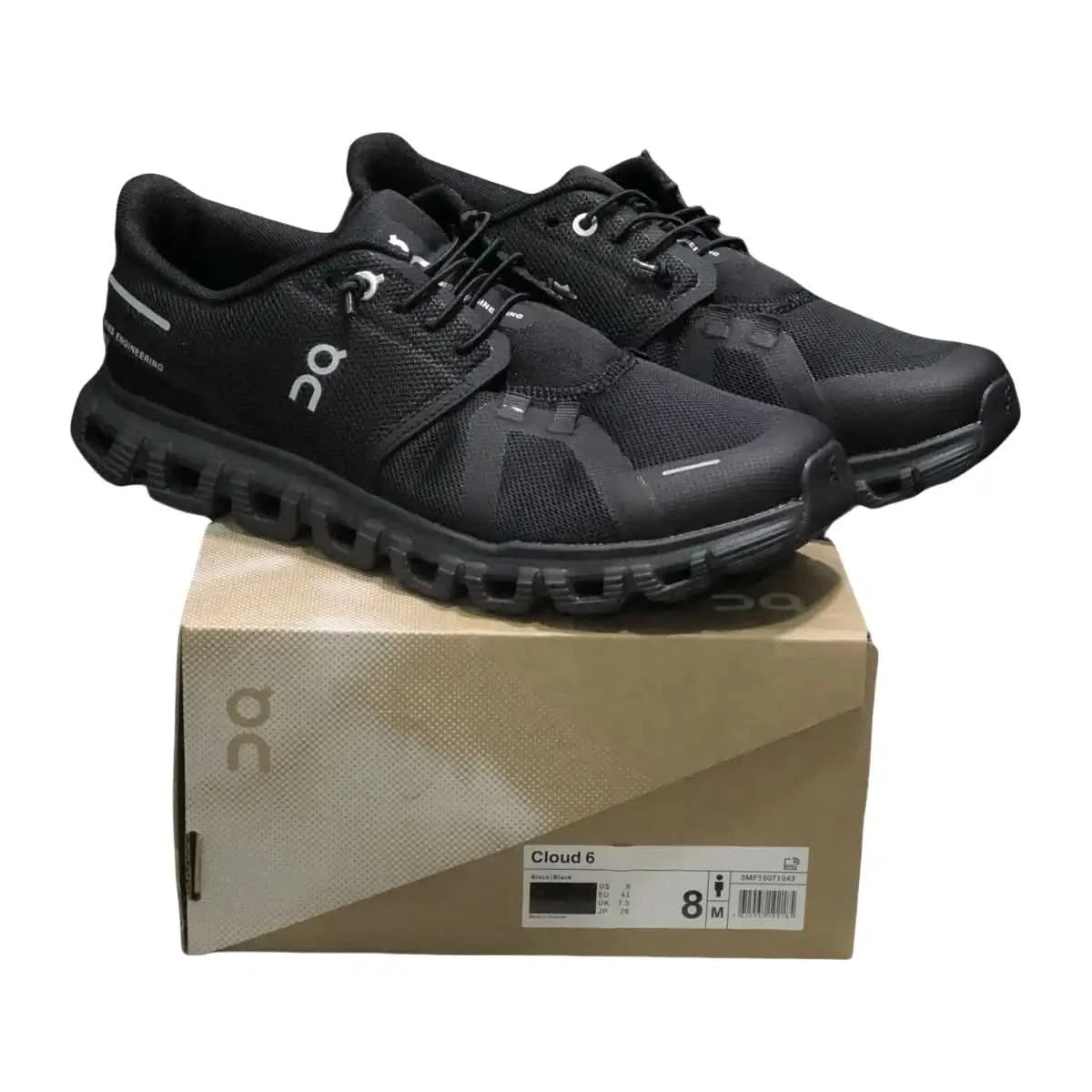On Cloud 6 Women's All Black - Onsrunners
