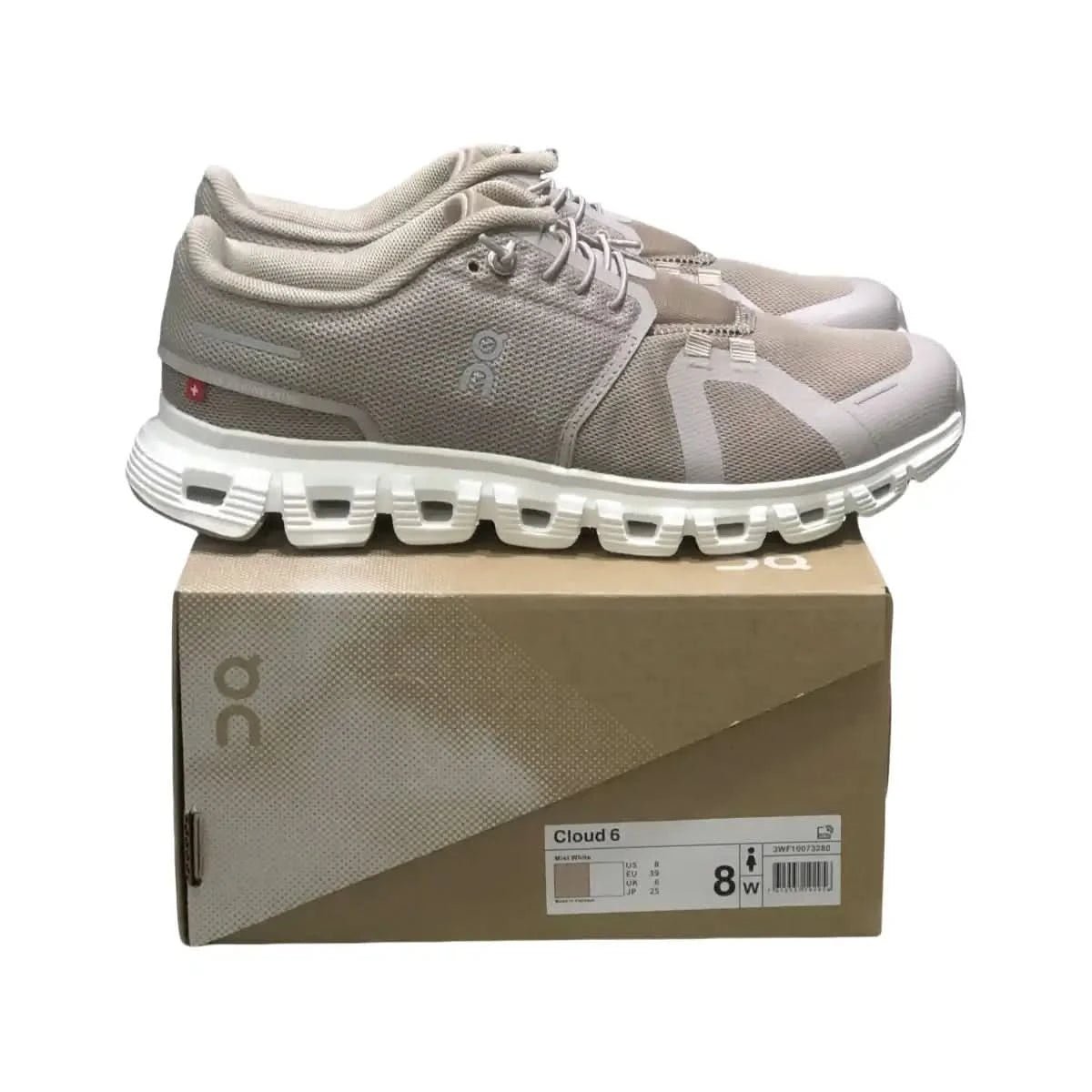 On Cloud 6 Women's Taupe/White - Onsrunners