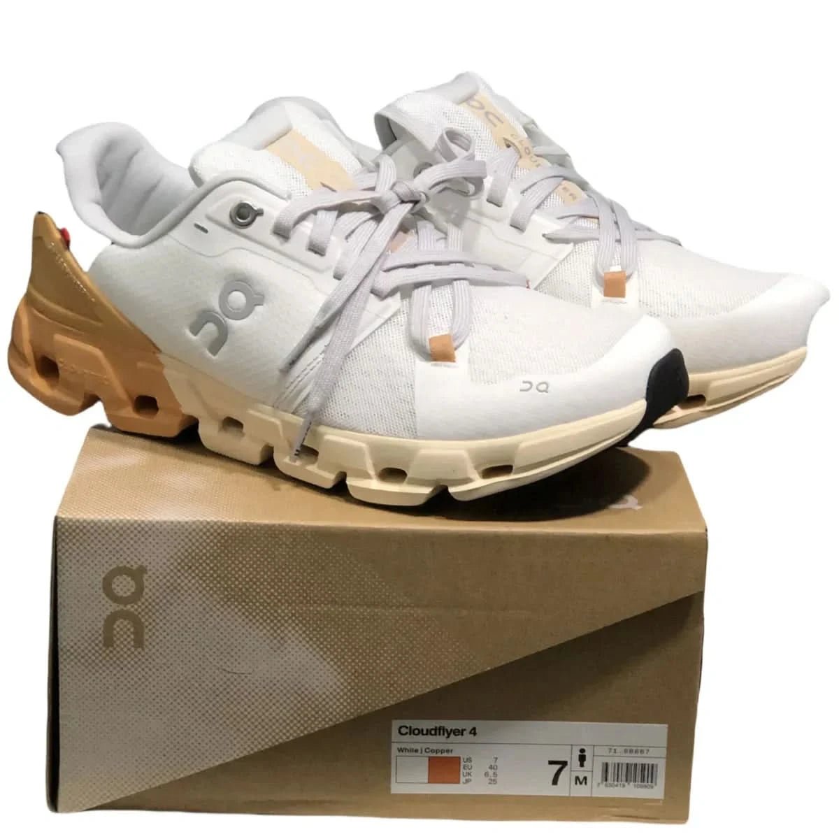 On Cloudflyer 4 Men's White/Copper - Onsrunners