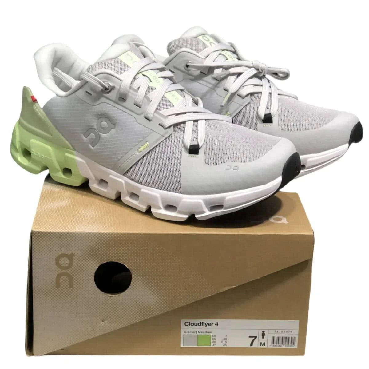 On Cloudflyer 4 Men's White/Green - Onsrunners