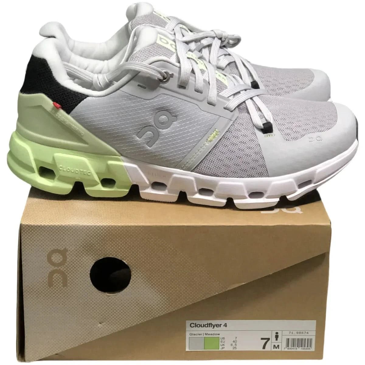 On Cloudflyer 4 Men's White/Green - Onsrunners