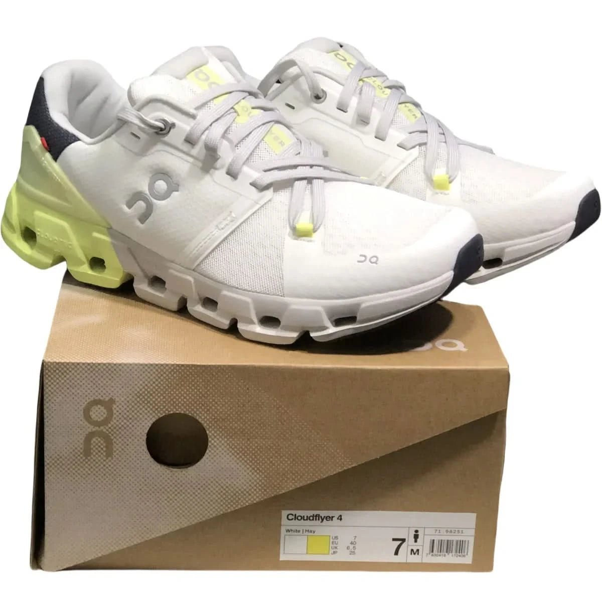 On Cloudflyer 4 Men's White/Yellow - Onsrunners