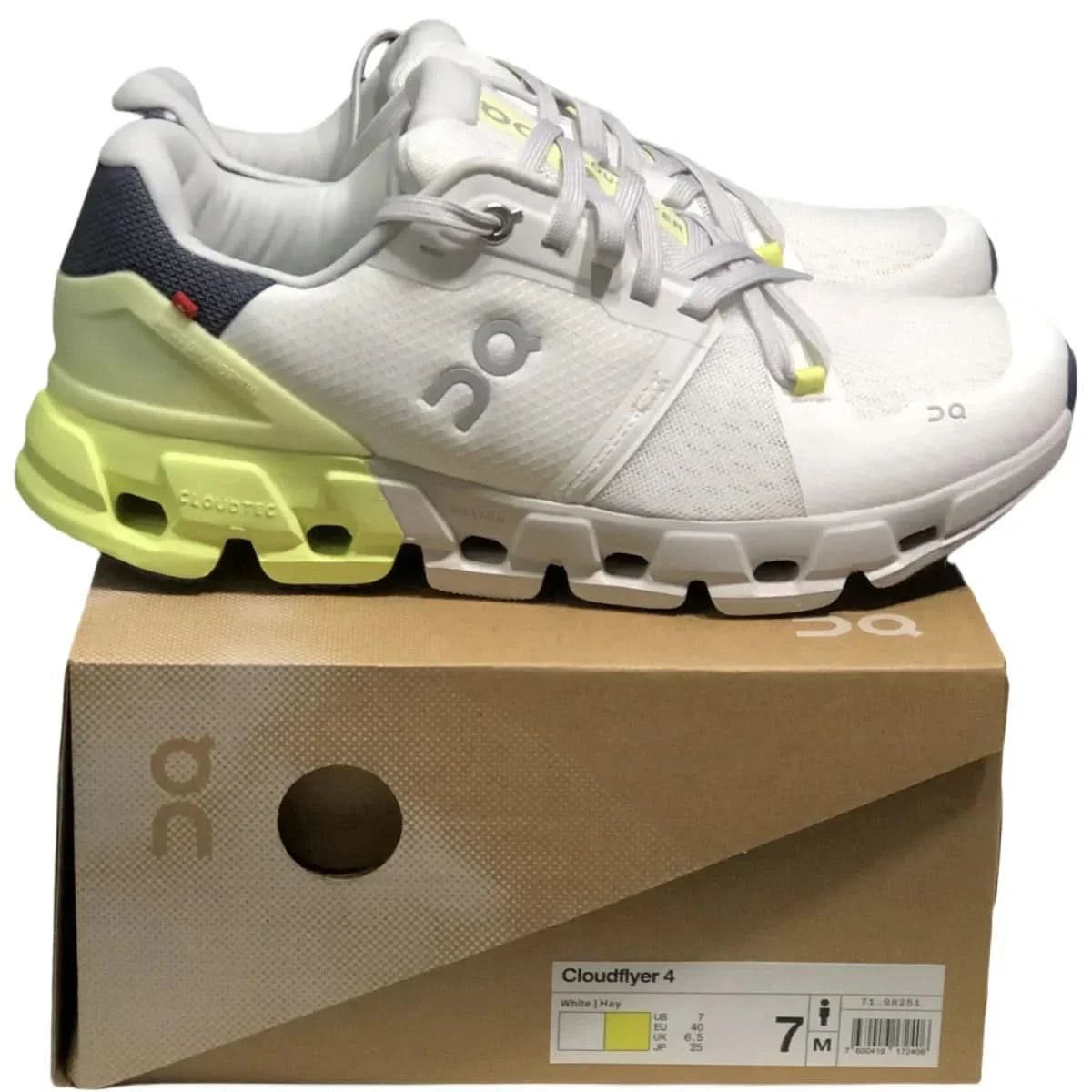 On Cloudflyer 4 Men's White/Yellow - Onsrunners