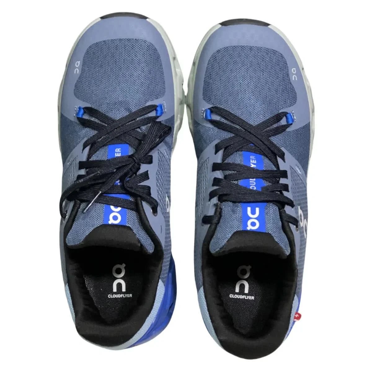 On Cloudflyer 4 Women's Gray/Blue - Onsrunners