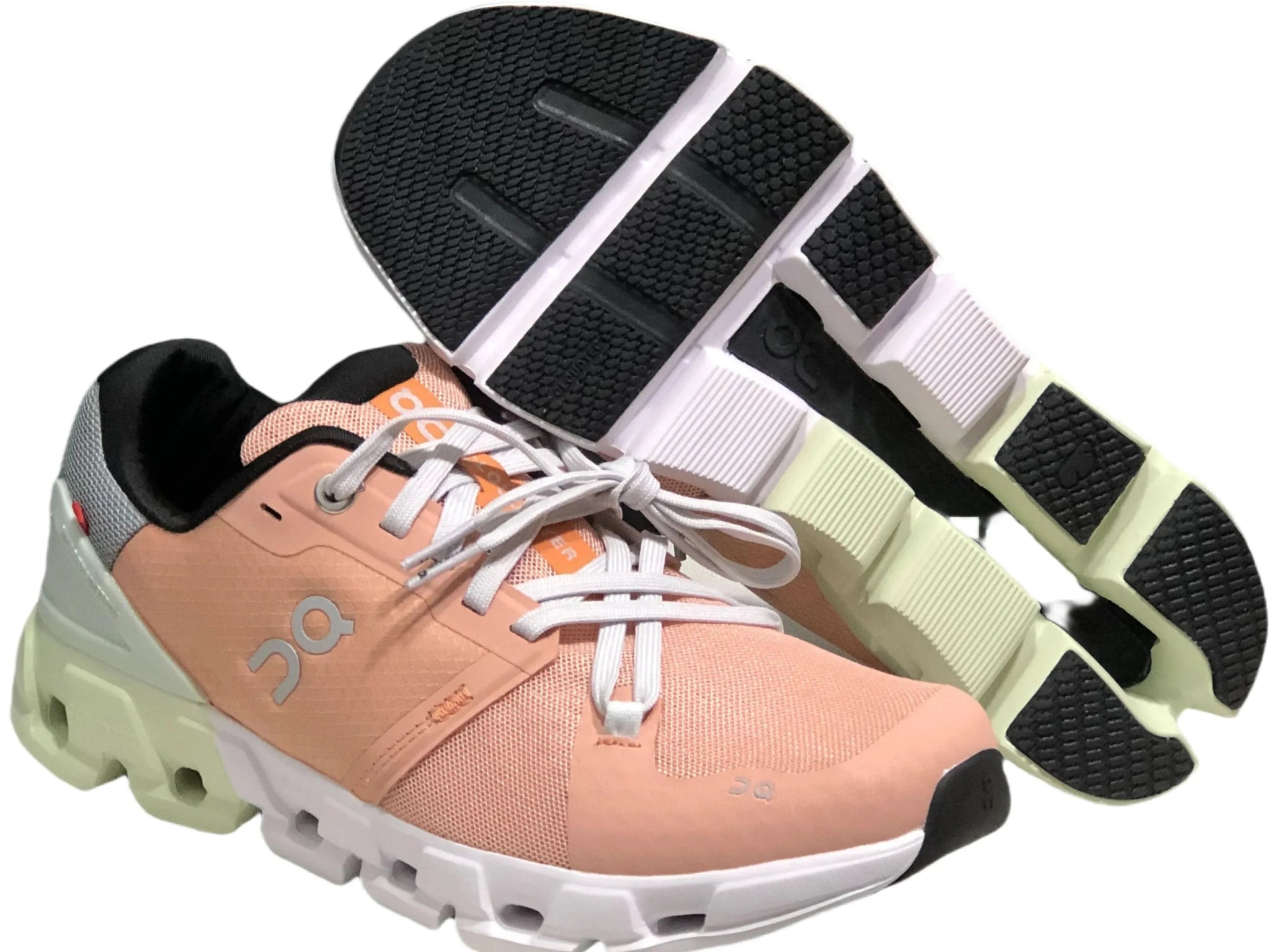 On Cloudflyer 4 Women's Peach/Green - Onsrunners