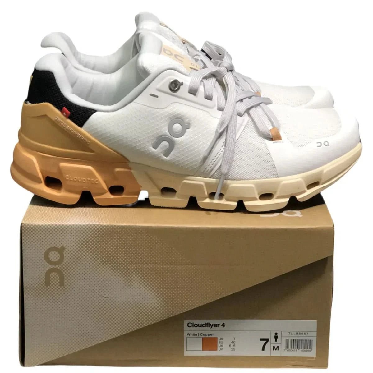 On Cloudflyer 4 Women's White/Copper - Onsrunners