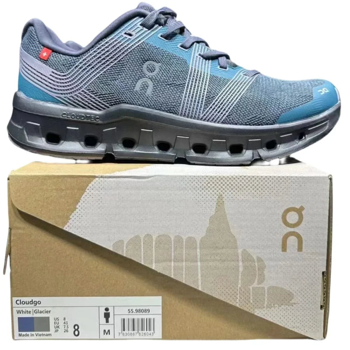 On Cloudgo Women's Storm Blue Magnetic/Lime - Onsrunners