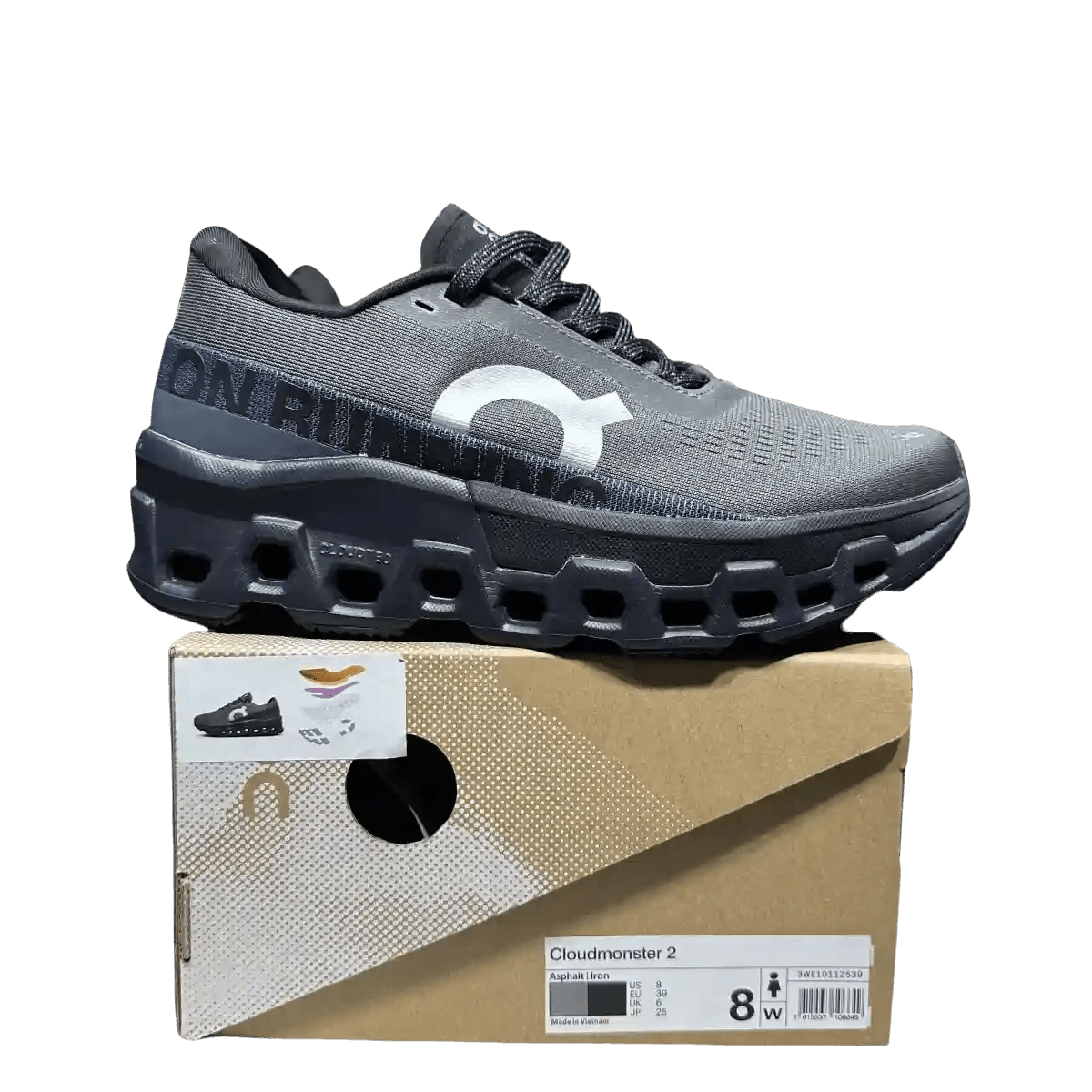 On Cloudmonster 2 Men's Almond/Iron Black - Onsrunners