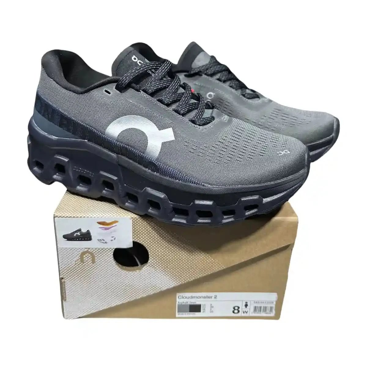 On Cloudmonster 2 Men's Almond/Iron Black - Onsrunners