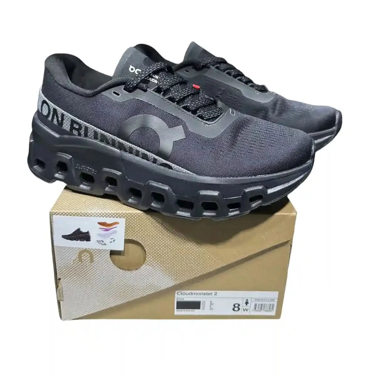 On Cloudmonster 2 Men's Black/Silver - Onsrunners