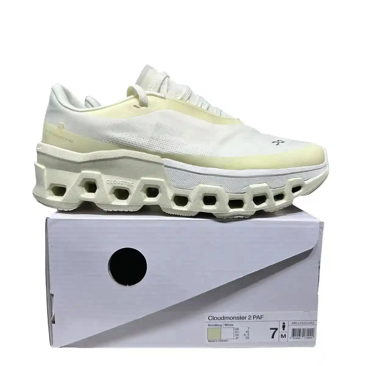 On Cloudmonster 2 Men's Cream x PAF Collaboration - Onsrunners