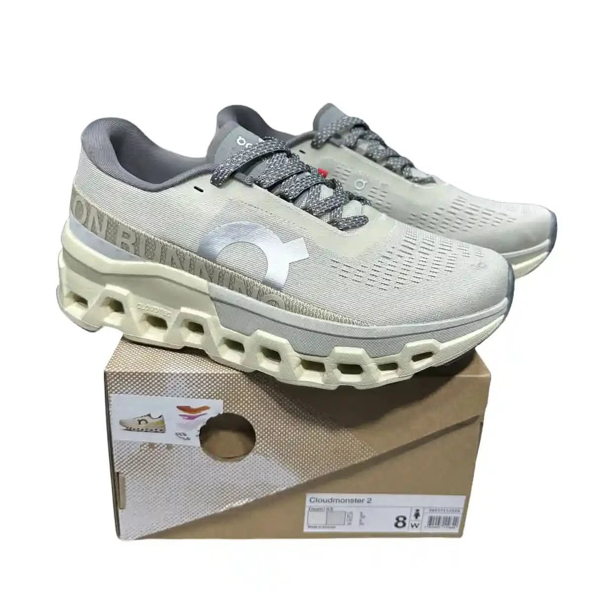 On Cloudmonster 2 Men's Cream/Ice White - Onsrunners