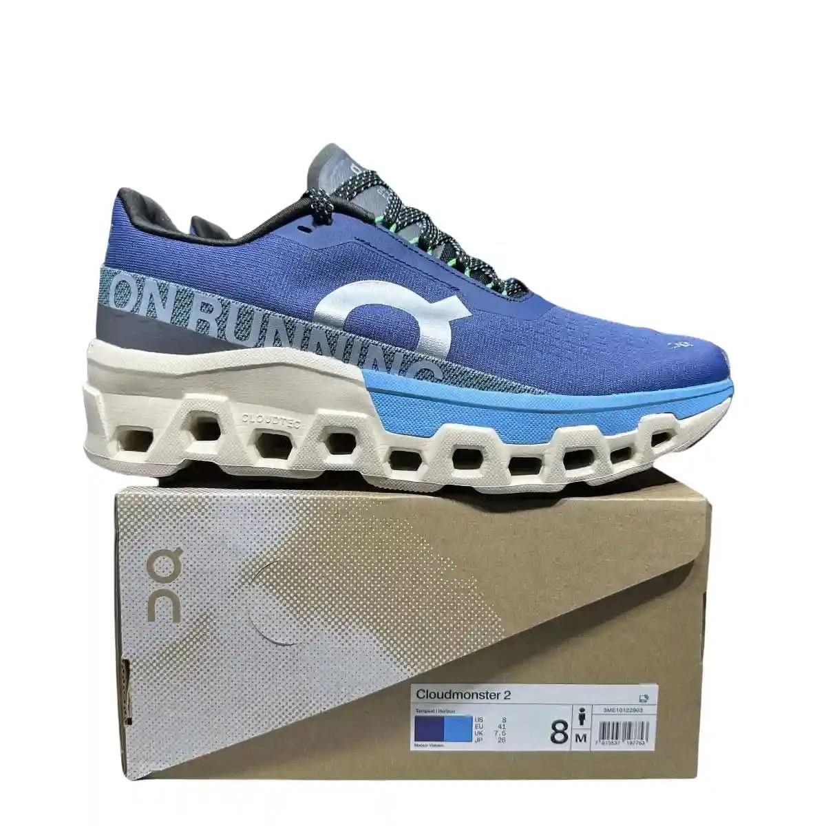 On Cloudmonster 2 Men's Storm Gray/Sky Blue - Onsrunners