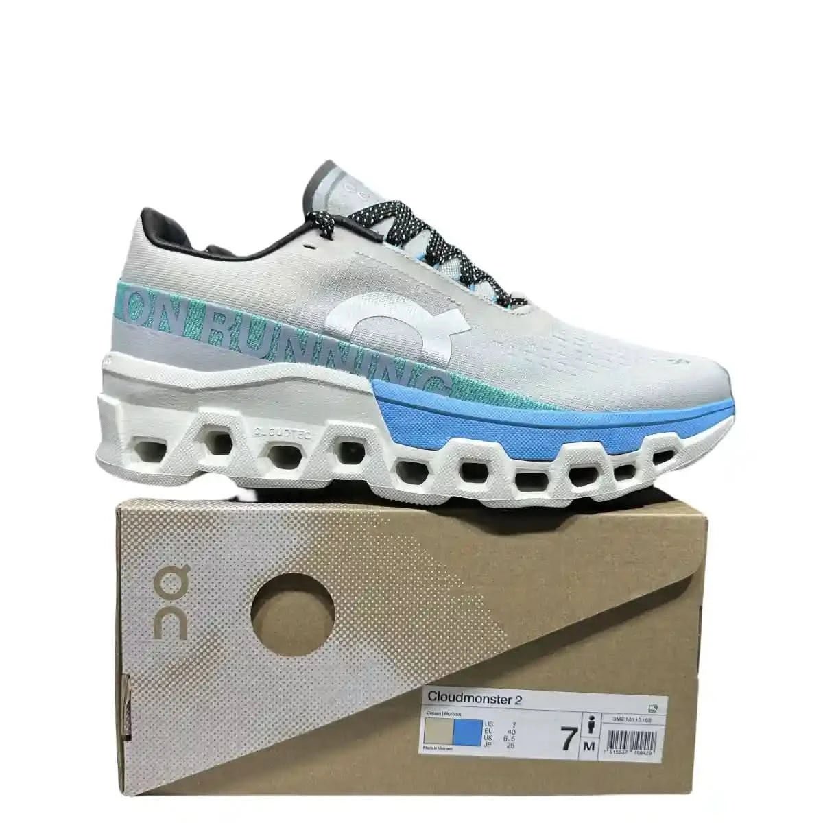 On Cloudmonster 2 Men's White/Blue - Onsrunners