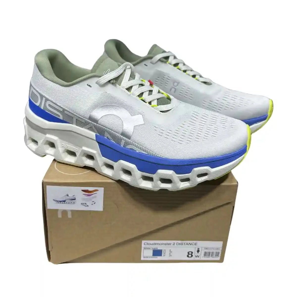 On Cloudmonster 2 Men's White/Cyan Blue - Onsrunners