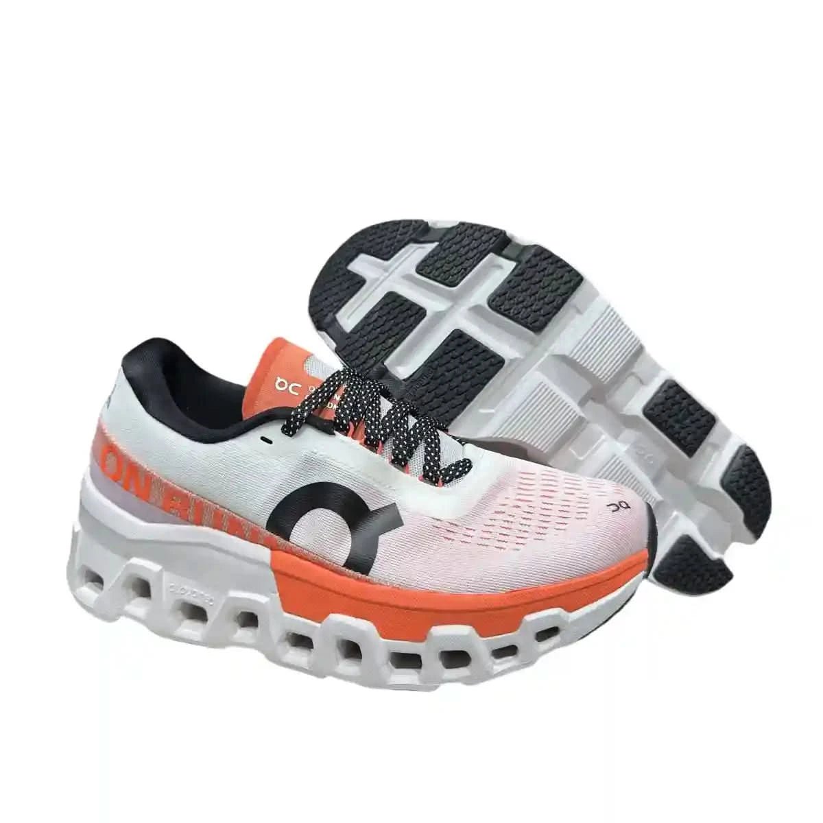 On Cloudmonster 2 Men's White/Tangerine Red - Onsrunners