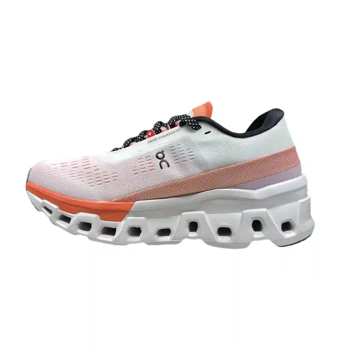 On Cloudmonster 2 Men's White/Tangerine Red - Onsrunners