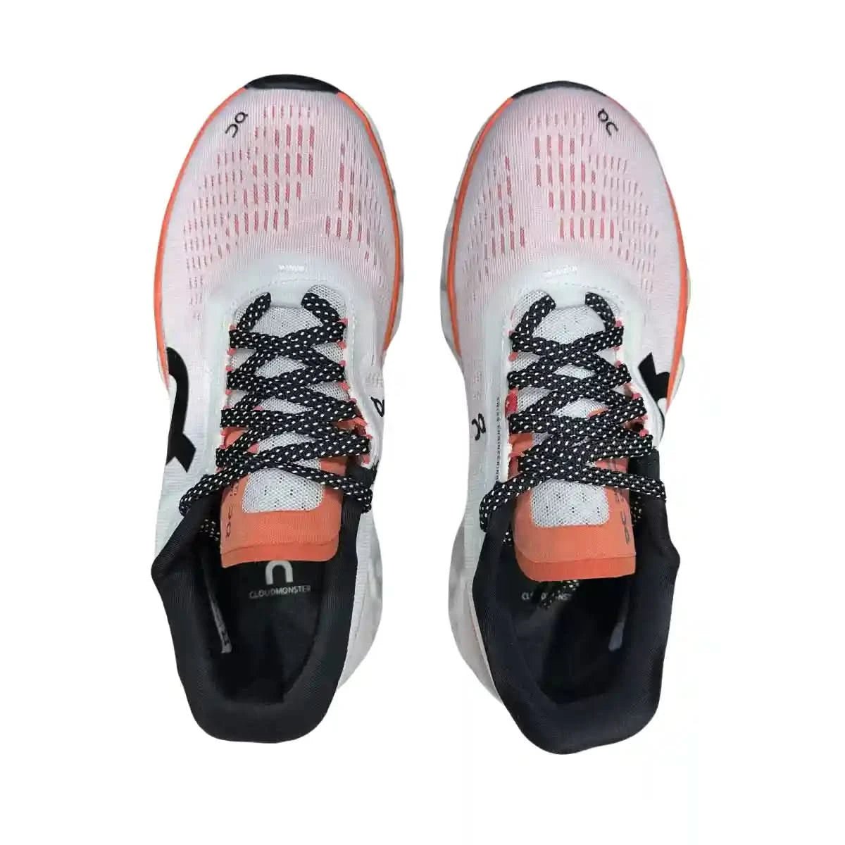On Cloudmonster 2 Men's White/Tangerine Red - Onsrunners