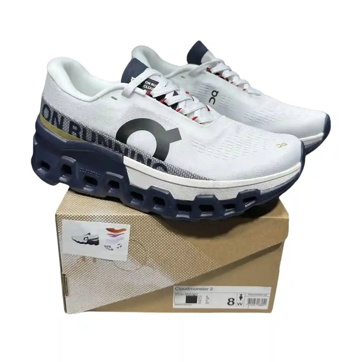 On Cloudmonster 2 Women's White/Blue - Onsrunners