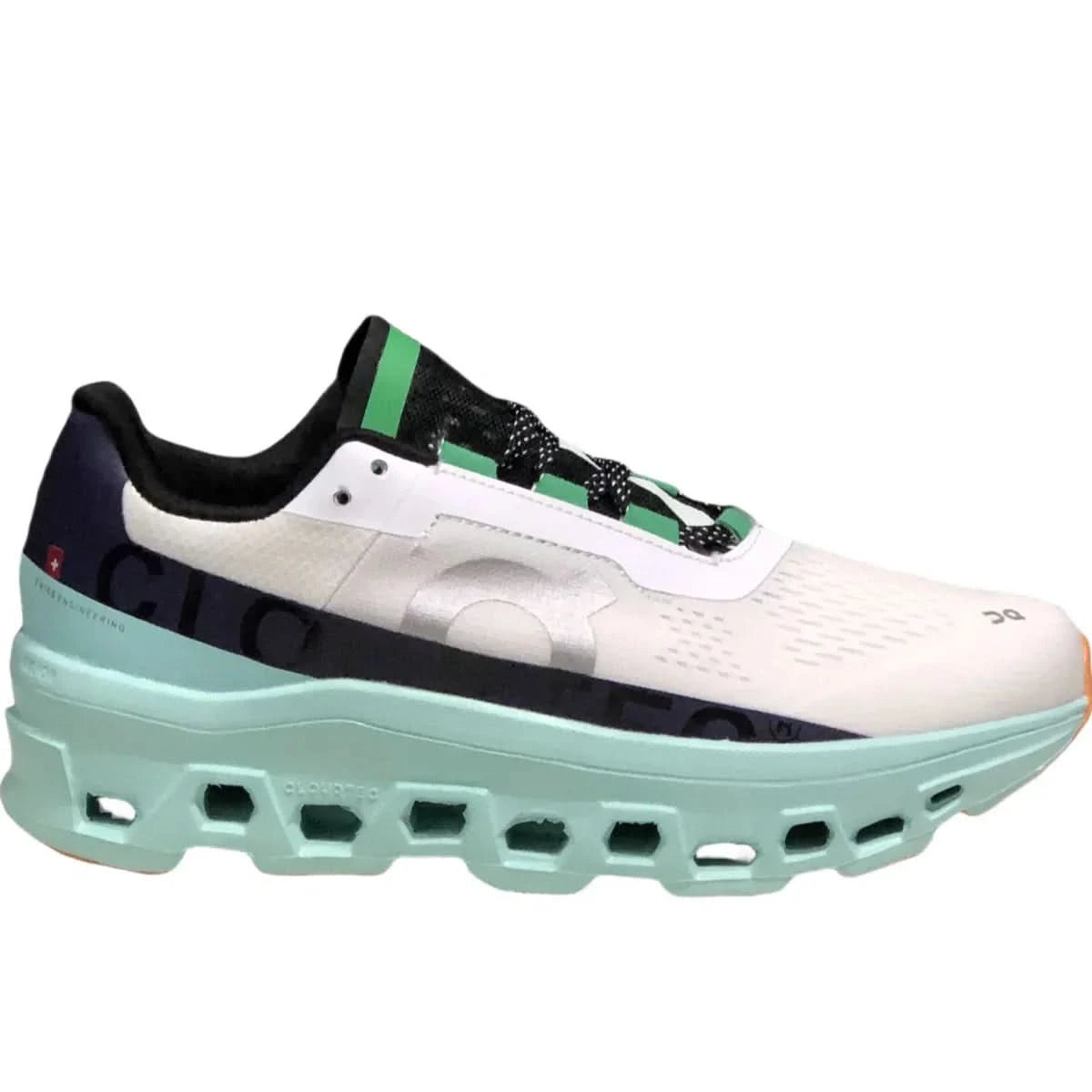 On Cloudmonster Men's White/Green - Onsrunners