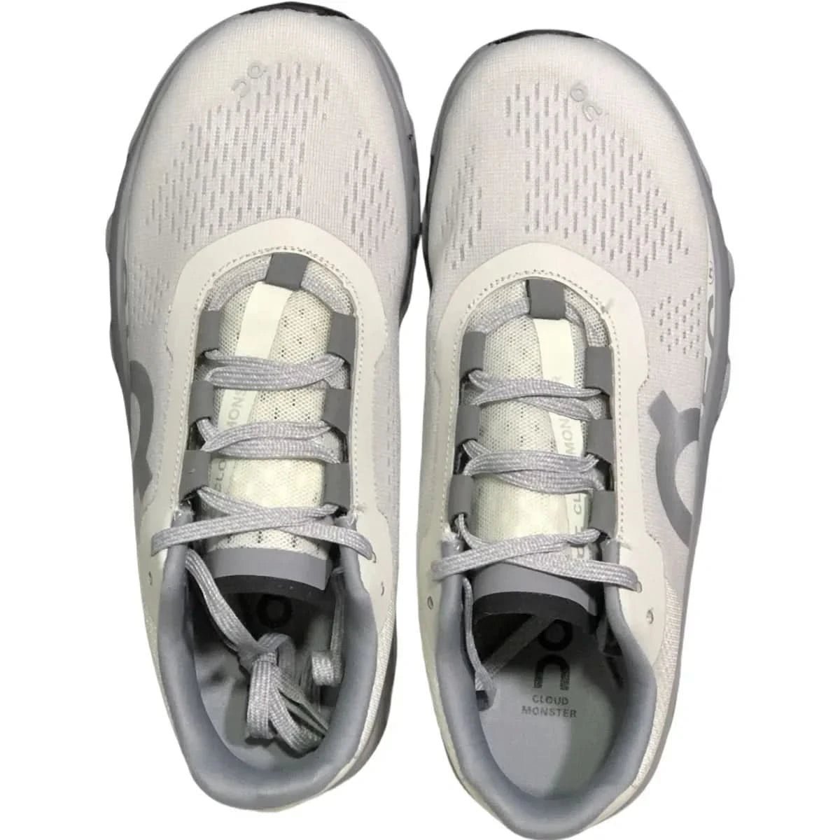 On Cloudmonster Men's White/Grey - Onsrunners