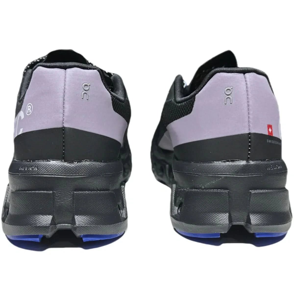 On Cloudmonster Women's Black/Blue - Onsrunners