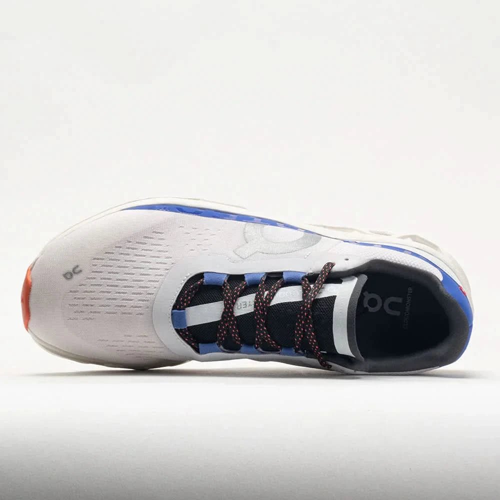 on Cloudmonster Women's Frost/Cobalt - Onsrunners
