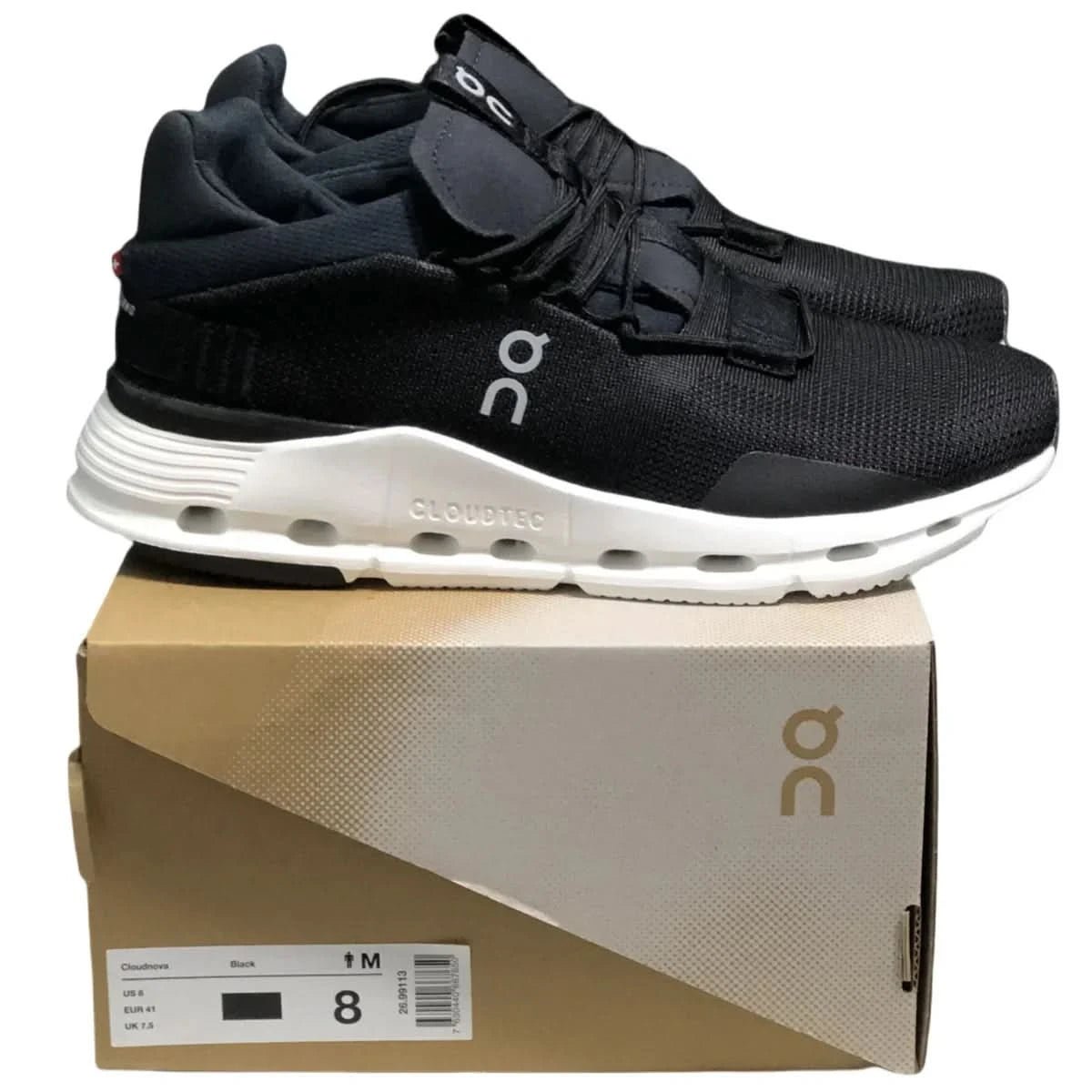 On Cloudnova Men's Black/White - Onsrunners