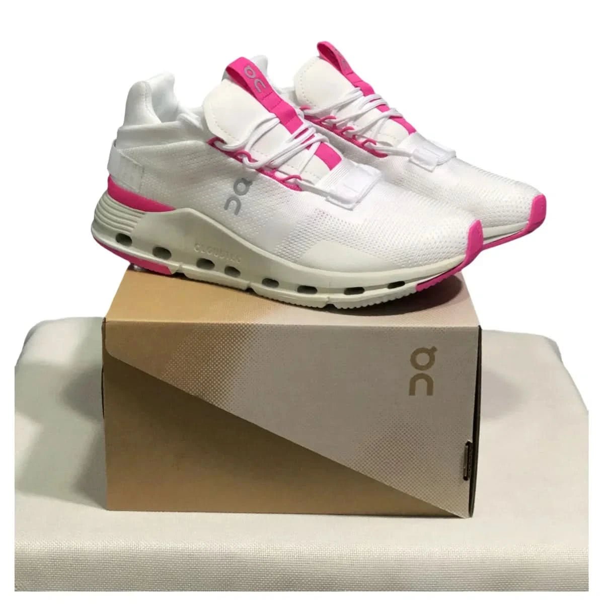 On Cloudnova Women's White/Pink - Onsrunners