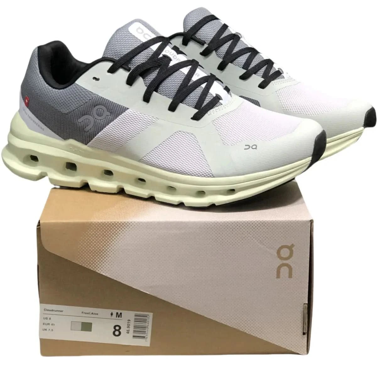 On Cloudrunner Men's Frost/Aloe - Onsrunners