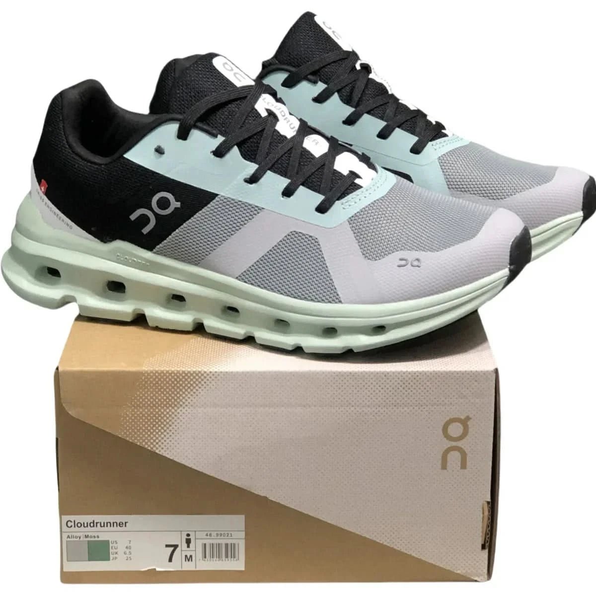 On Cloudrunner Men's Gray/Green - Onsrunners