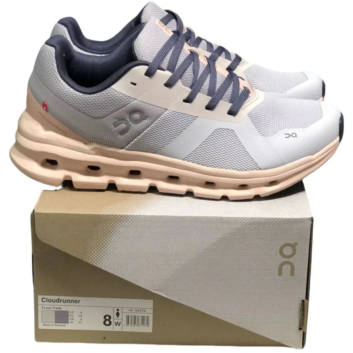 On Cloudrunner Men's Gray/Pink - Onsrunners