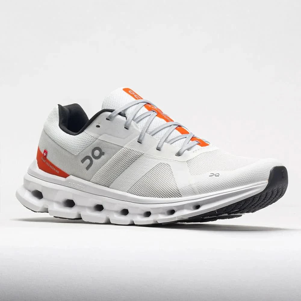On Cloudrunner Men's Undyed White/Flame - Onsrunners