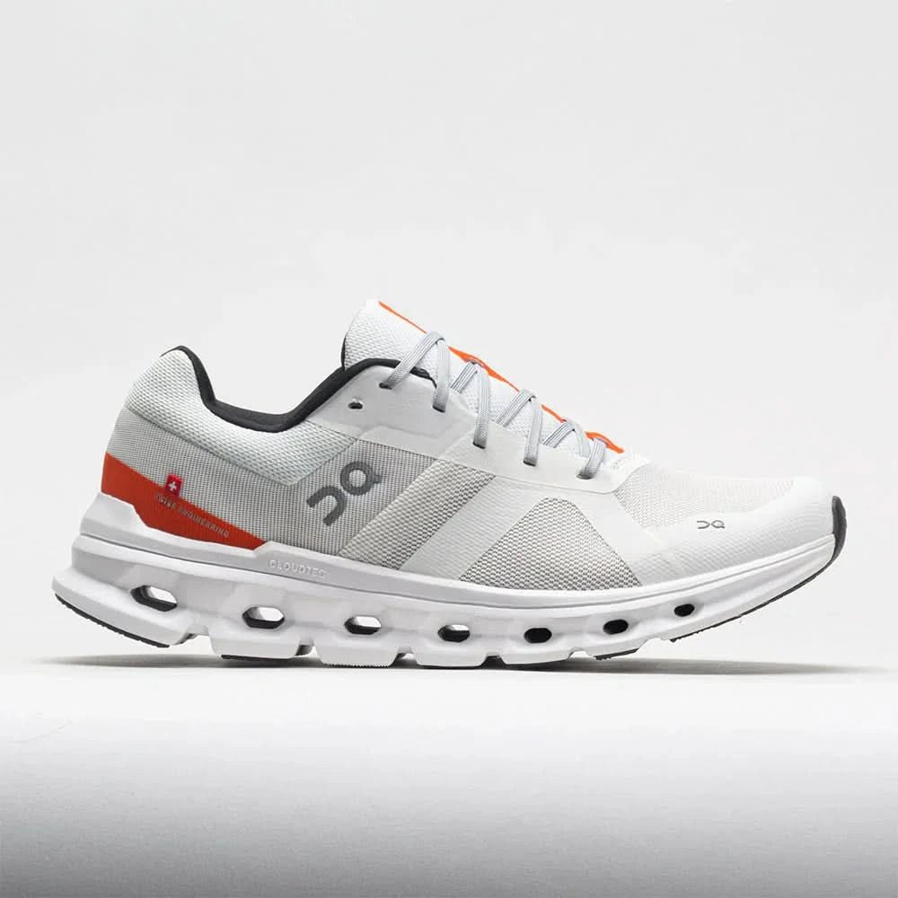 On Cloudrunner Men's Undyed White/Flame - Onsrunners