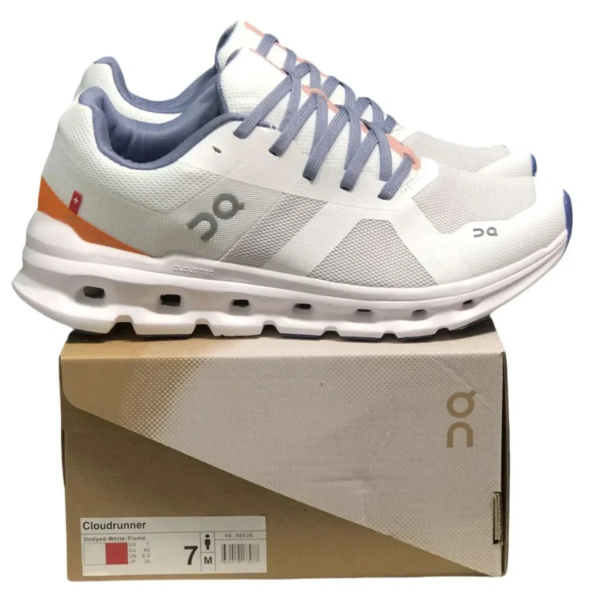 On Cloudrunner Men's White/Orange - Onsrunners