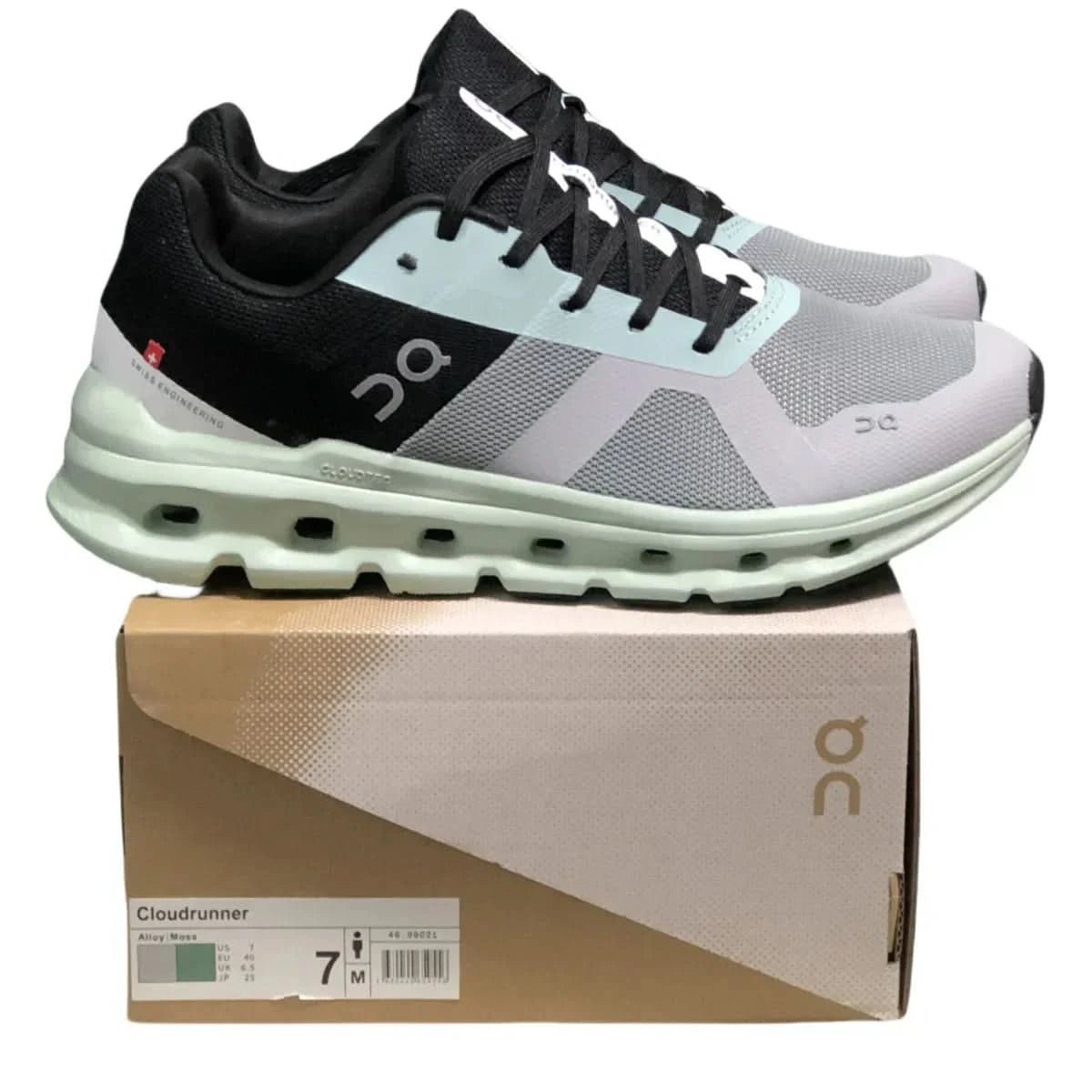 On Cloudrunner Women's Gray/Green - Onsrunners