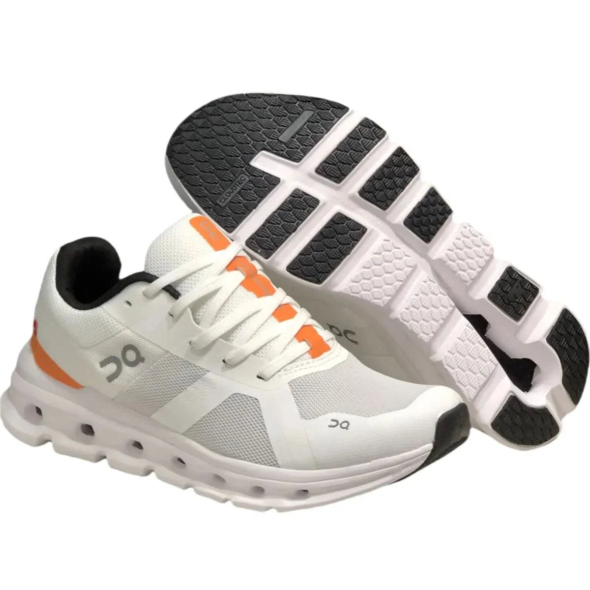 On Cloudrunner Women's Undyed White/Flame - Onsrunners