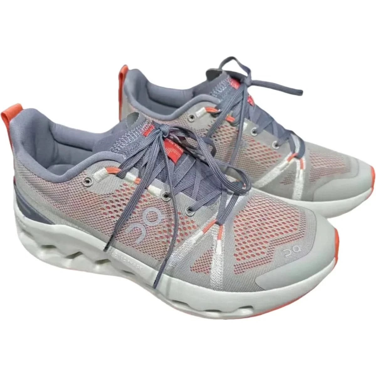 On Cloudsurfer Trail Waterproof Women's Gray/White - Onsrunners