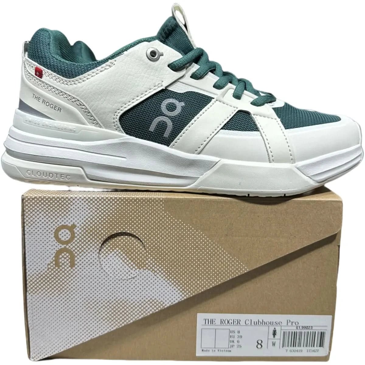 On The Roger Clubhouse Pro Men's White/Green - Onsrunners