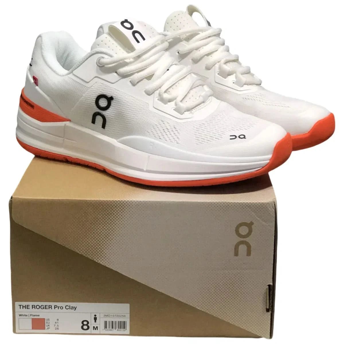 On The Roger Pro Men's White/Oranges - Onsrunners