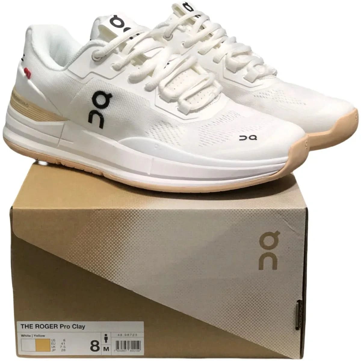 On The Roger Pro Men's White/Yellow - Onsrunners