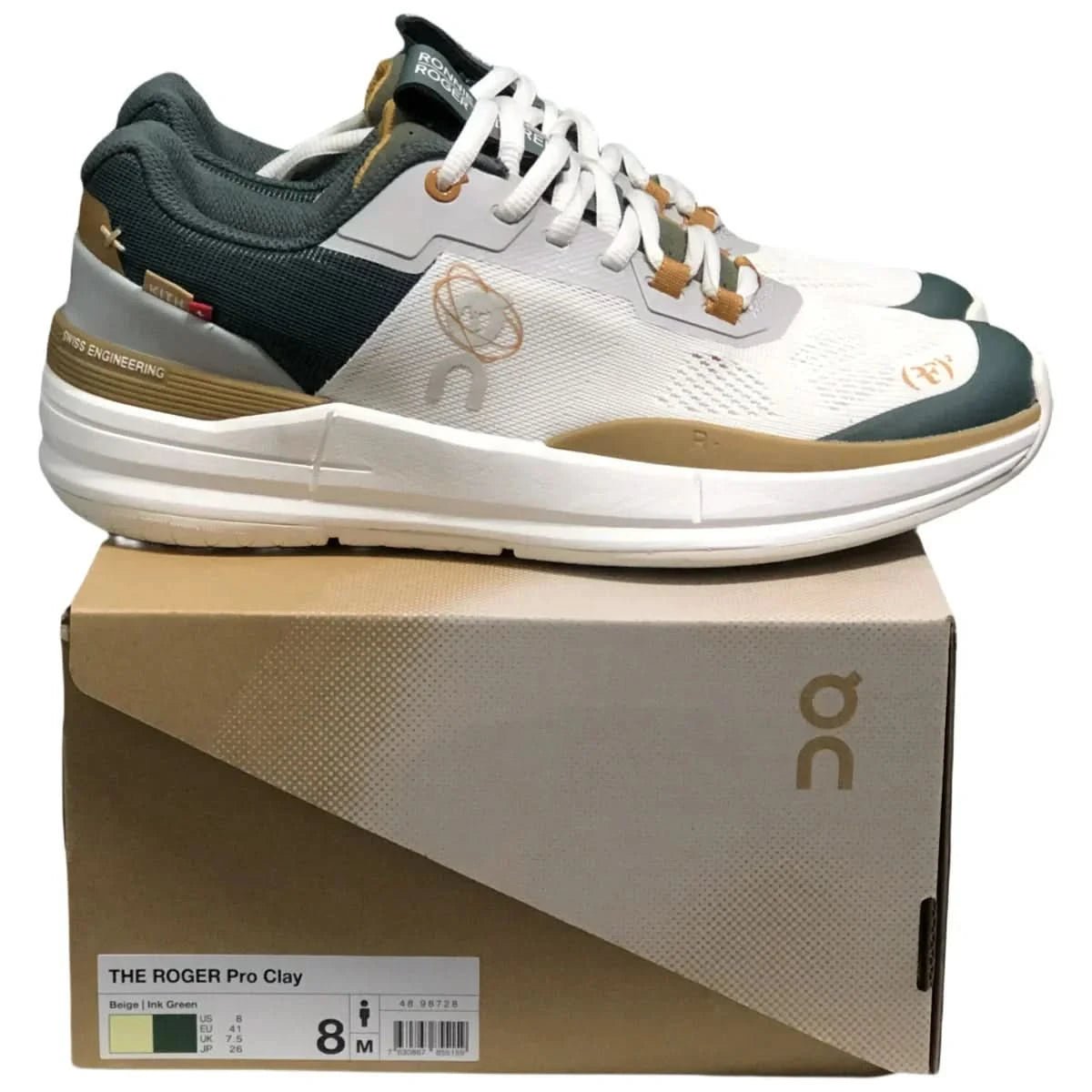 On The Roger Pro Women's Beige/Green - Onsrunners